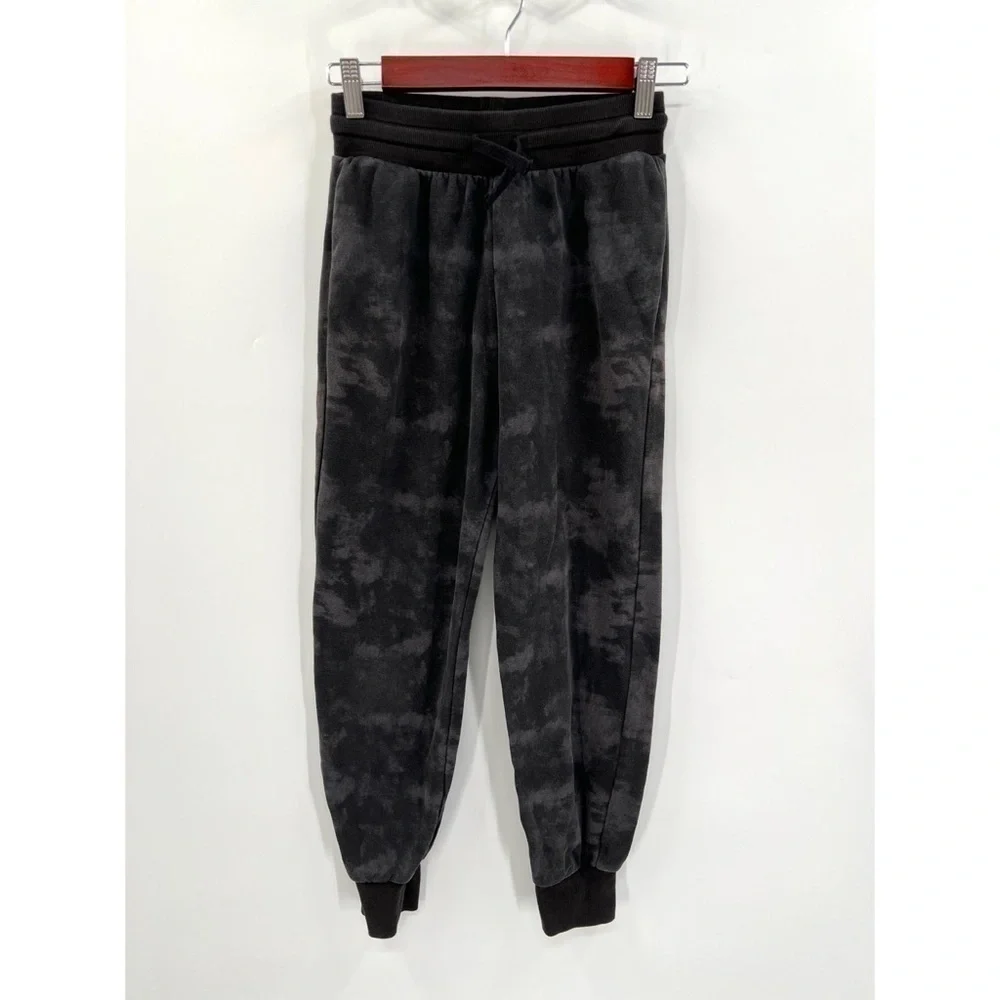 H&M Kids Black & Gray Casual Streetwear Camo Print Sweatpants Size 14
